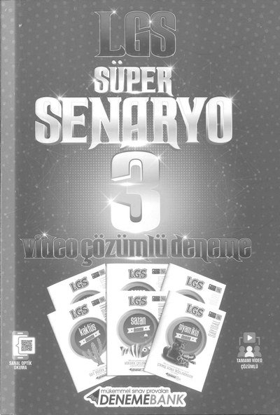 LGS SÜPER SENARYO 3 VİDEO ÇÖZÜMLÜ DENEME Zeta Fotokopi