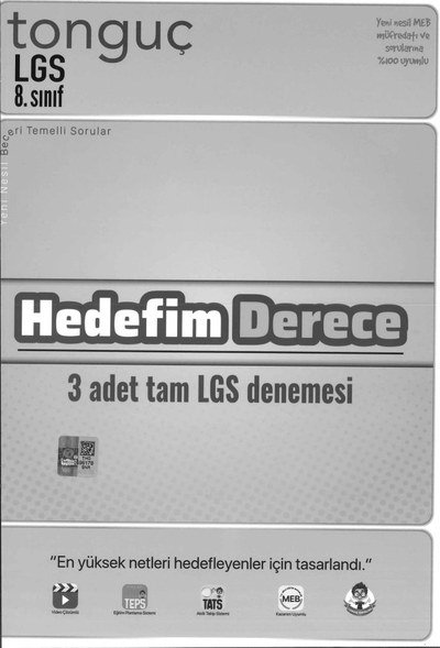 LGS HEDEFİM DERECE 3 ADET TAM LGS DENEMESİ Zeta Fotokopi