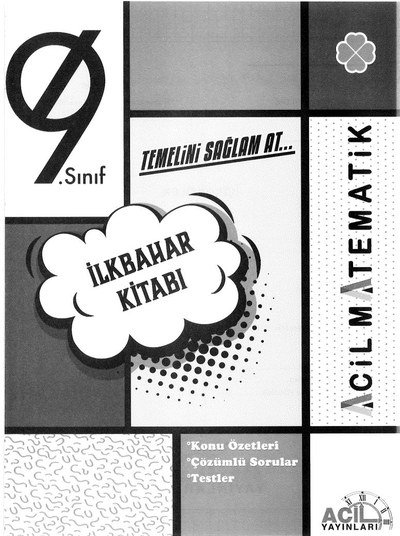 TEMELİNİ SAĞLAM AT İLKBAHAR KİTABI ACİL MATEMATİK Zeta Fotokopi