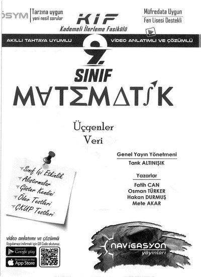 KADEMELİ İLERLEME FASİKÜLÜ MATEMATİK ÜÇGENLER VERİ Zeta Fotokopi