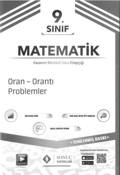 MATEMATİK SORU KİTAPÇIĞI ORAN ORANTI PROBLEMLER Zeta Fotokopi