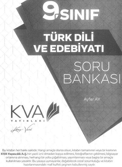 TÜRK DİLİ VE EDEBİYATI SORU BANKASI Zeta Fotokopi