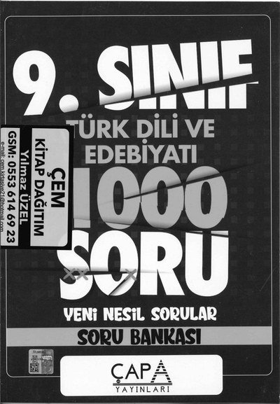 TÜRK DİLİ VE EDEBİYATI 1000 SORU YENİ NESİL SORU BANKASI Zeta Fotokopi