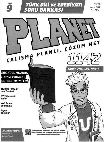 TÜRK DİLİ VE EDEBİYATI SORU BANKASI PLANET ÇALIŞMA PLANLI ÇÖZÜM NET Zeta Fotokopi