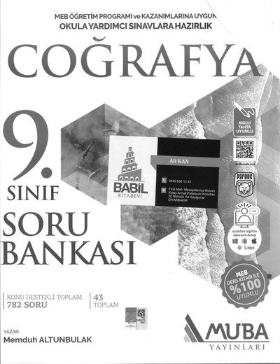 COĞRAFYA SORU BANKASI 782 SORU Zeta Fotokopi