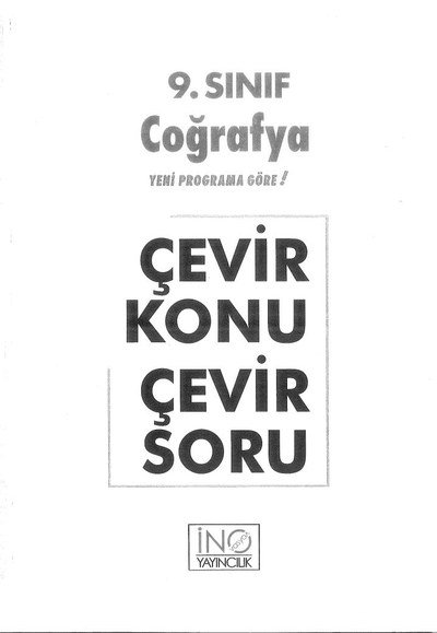 COĞRAFYA ÇEVİR KONU ÇEVİR SORU Zeta Fotokopi