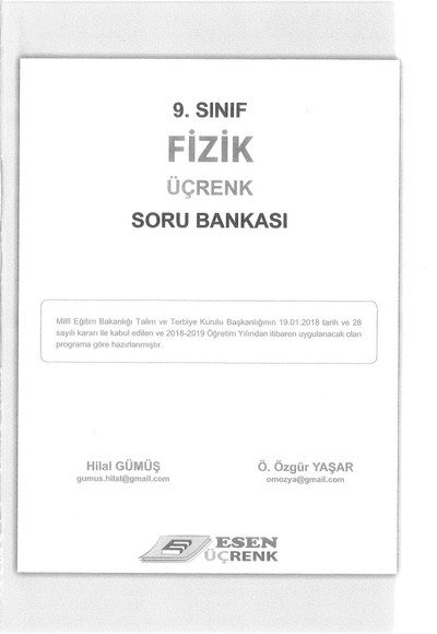 FİZİK ÜÇRENK SORU BANKASI Zeta Fotokopi