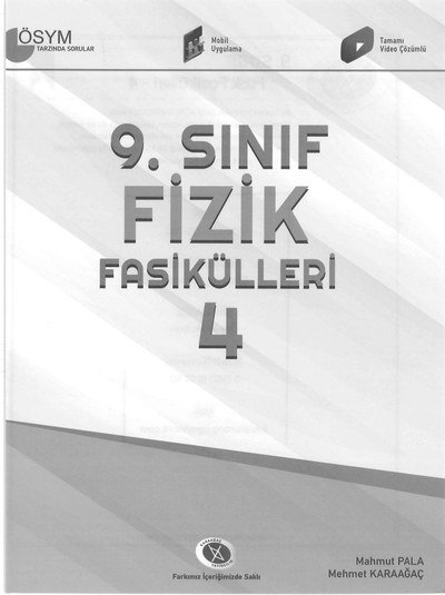 FİZİK FASİKÜLLERİ 4 ÖSYM TARZINDA SORULAR Zeta Fotokopi