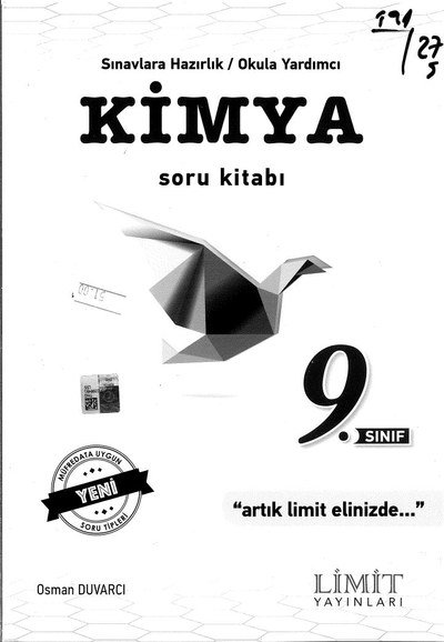 KİMYA SORU KİTABI ARTIK LİMİT ELİNİZDE Zeta Fotokopi