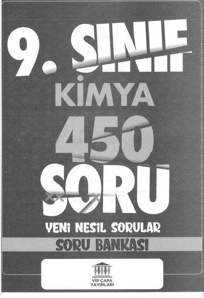KİMYA 450 SORU YENİ NESİL SORU BANKASI Zeta Fotokopi