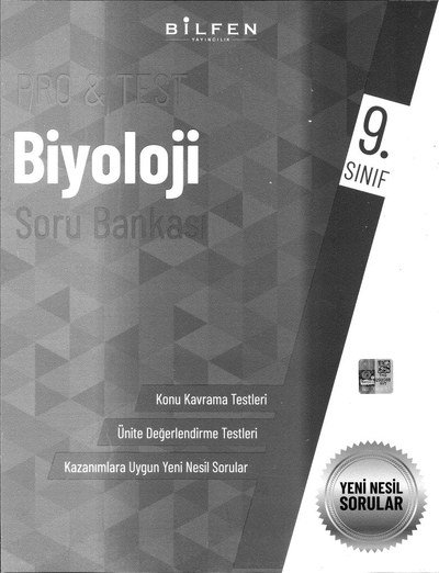 PRO & TEST BİYOLOJİ SORU BANKASI Zeta Fotokopi