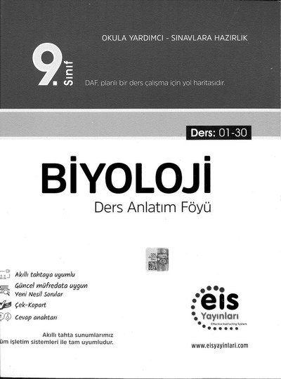 BİYOLOJİ DERS ANLATIM FÖYÜ Zeta Fotokopi