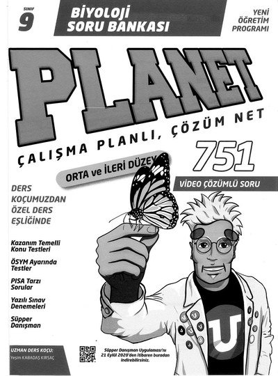 BİYOLOJİ SORU BANKASI PLANET ÇALIŞMA PLANLI ÇÖZÜM NET Zeta Fotokopi