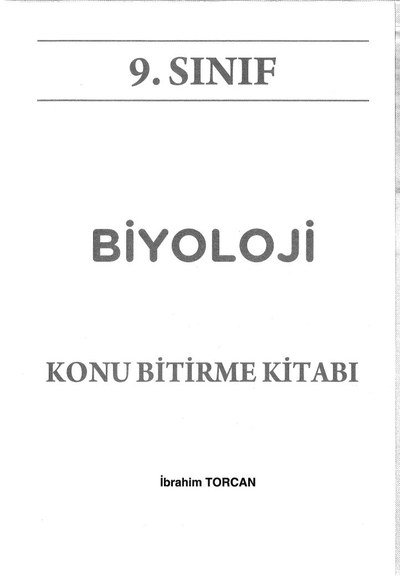 BİYOLOJİ KONU BİTİRME KİTABI Zeta Fotokopi