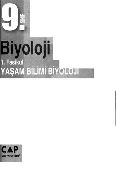 BİYOLOJİ 1. FASİKÜL YAŞAM BİLİMİ BİYOLOJİ Zeta Fotokopi