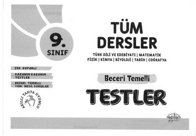 TÜM DERSLER BECERİ TEMELLİ TESTLER Zeta Fotokopi