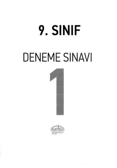 DENEME SINAVI 1 Zeta Fotokopi