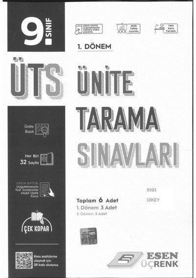 ÜNİTE TARAMA SINAVLARI Zeta Fotokopi