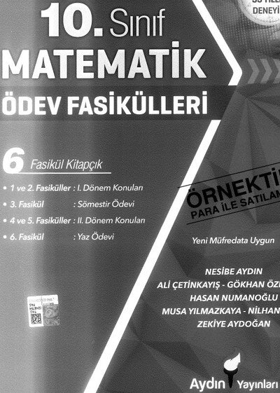 MATEMATİK ÖDEV FASİKÜLLERİ 6 FASİKÜL KİTAPÇIK