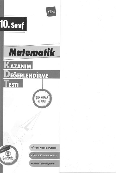 MATEMATİK KAZANIM DEĞERLENDİRME TESTİ