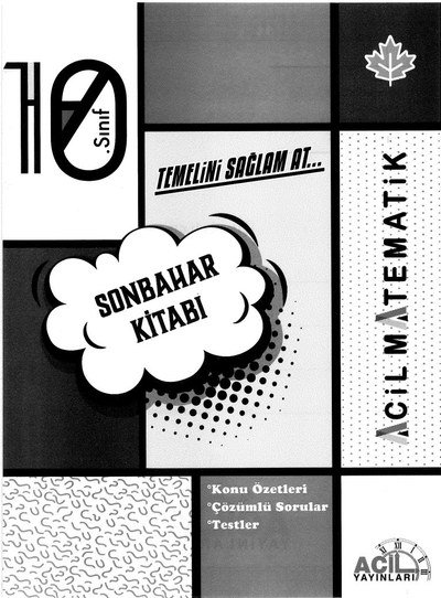 SONBAHAR KİTABI ACİL MATEMATİK KONU ÖZETLERİ