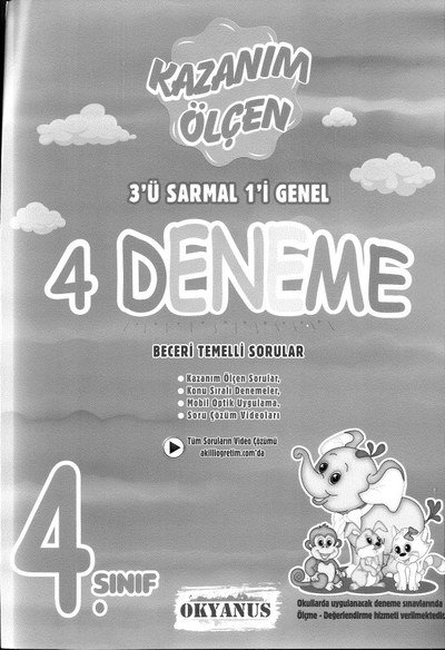 KAZANIM ÖLÇEN 4 DENEME Zeta Fotokopi