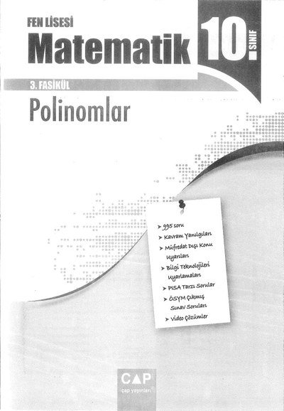 MATEMATİK 3. FASİKÜL POLİNOMLAR Zeta Fotokopi