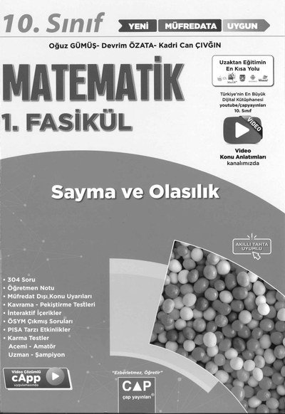 MATEMATİK 1 .FASİKÜL SAYMA VE OLASILIK Zeta Fotokopi