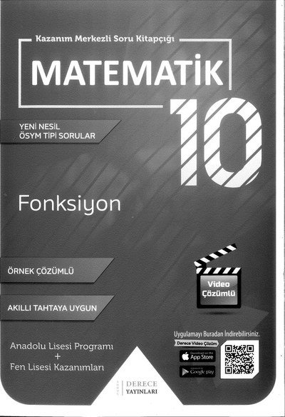 KAZANIM MERKEZLİ SORU KİTAPÇIĞI MATEMATİK FONKSİYON ÖRNEK ÇÖZÜMLÜ Zeta Fotokopi