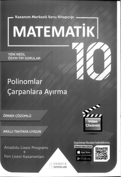 MATEMATİK POLİNOMLAR ÇARPANLARA AYIRMA ÖRNEK ÇÖZÜMLÜ