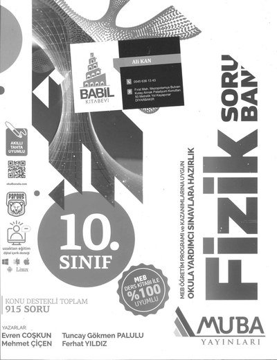 FİZİK SORU BANKASI OKULA YARDIMCI SINAVLARA HAZIRLIK Zeta Fotokopi