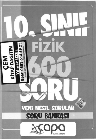 FİZİK 600 SORU YENİ NESİL SORULAR SORU BANKASI Zeta Fotokopi