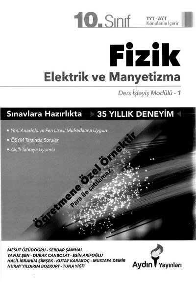 FİZİK ELEKTRİİK VE MANYETİZMA Zeta Fotokopi