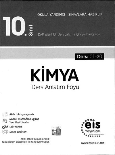 KİMYA DERS ANLATIM FÖYÜ Zeta Fotokopi