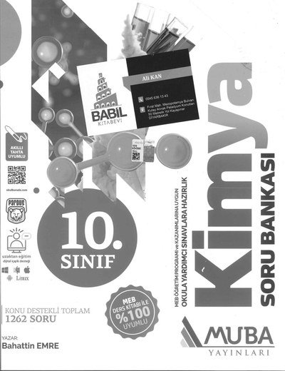 KONU DESTEKLİ TOPLAM 1262 SORU KİMYA Zeta Fotokopi