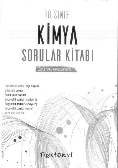 KİMYA SORULAR KİTABI SANA ÖZEL SENİN YANINDA Zeta Fotokopi