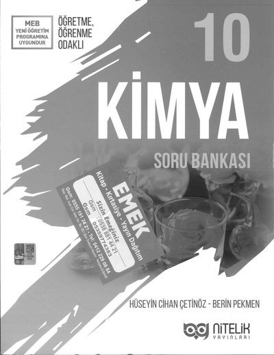 KİMYA SORU BANKASI Zeta Fotokopi