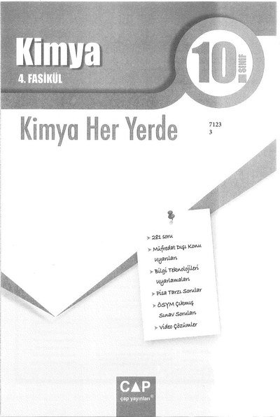 KİMYA 4. FASİKÜL KİMYA HER YERDE Zeta Fotokopi