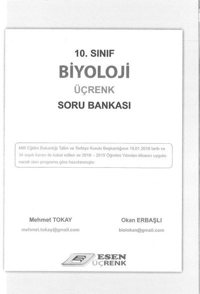 BİYOLOJİ ÜÇRENK SORU BANKASI Zeta Fotokopi
