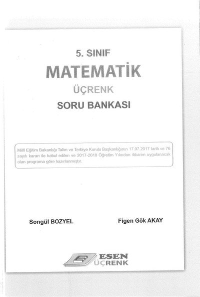 MATEMATİK ÜÇRENK SORU BANKASI Zeta Fotokopi