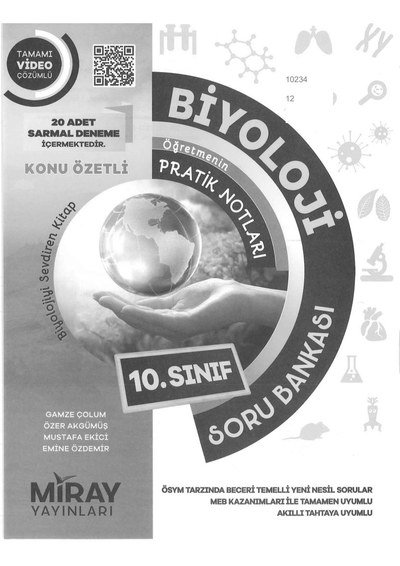 BİYOLOJİ ÖĞRETMENİN PRATİK NOTLARI SORU BANKASI KONU ÖZETLİ Zeta Fotokopi