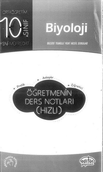 BİYOLOJİ ÖĞRETMENİN DERS NOTLARI (HIZLI) Zeta Fotokopi