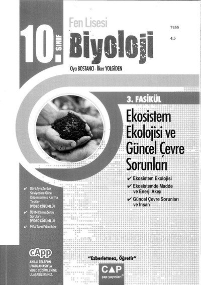 BİYOLOJİ 3. FASİKÜL EKOSİSTEM EKOLOJİSİ VE GÜNCEL ÇEVRE SORUNLARI Zeta Fotokopi