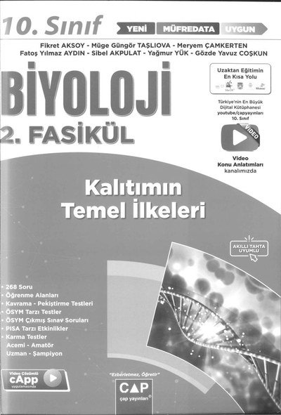 BİYOLOJİ 2. FASİKÜL KALITIMIN GENEL İLKELERİ Zeta Fotokopi