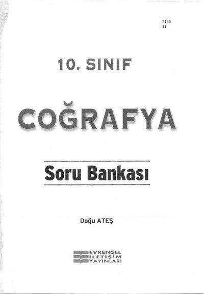 COĞRAFYA SORU BANKASI Zeta Fotokopi