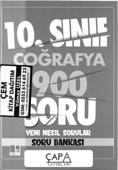 COĞRAFYA 900 SORU YENİ NESİL SORULAR SORU BANKASI Zeta Fotokopi