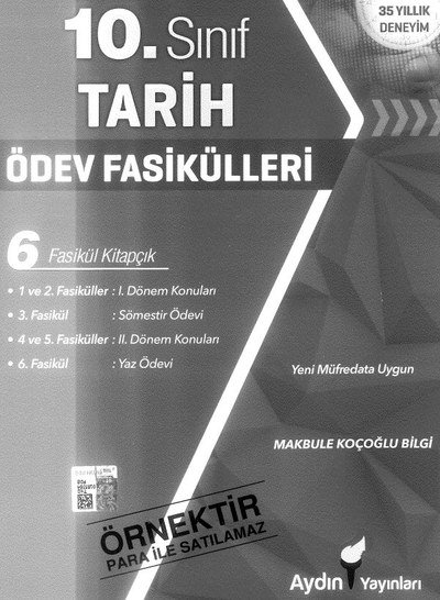 TARİH ÖDEV FASİKÜLLER 6 FASİKÜL KİTAPÇIK Zeta Fotokopi