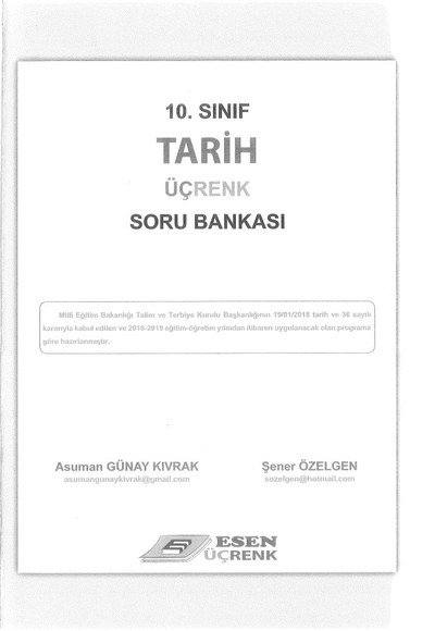 TARİH ÜÇRENK SORU BANKASI Zeta Fotokopi