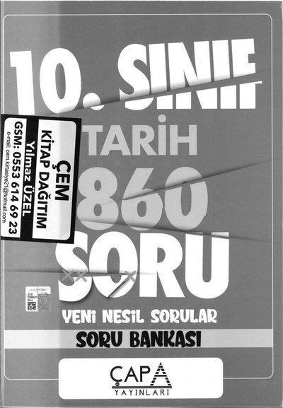 TARİH 860 SORU YENİ NESİL SORULAR SORU BANKASI Zeta Fotokopi