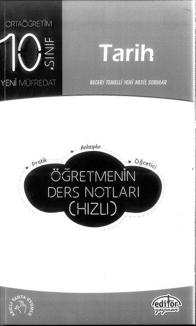 TARİH ÖĞRETMENİN DERS NOTLARI (HIZLI) Zeta Fotokopi